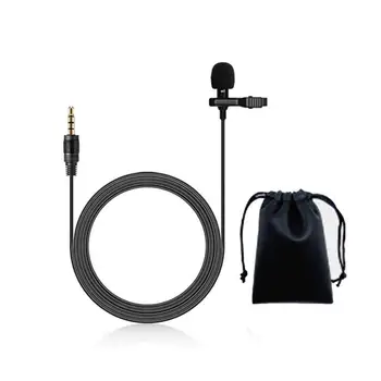 

Omnidirectional Metal 3.5mm Lavalier Smart Phone Recording Microphone bluetooth Mini Lapel Mic For PC Laptop camera
