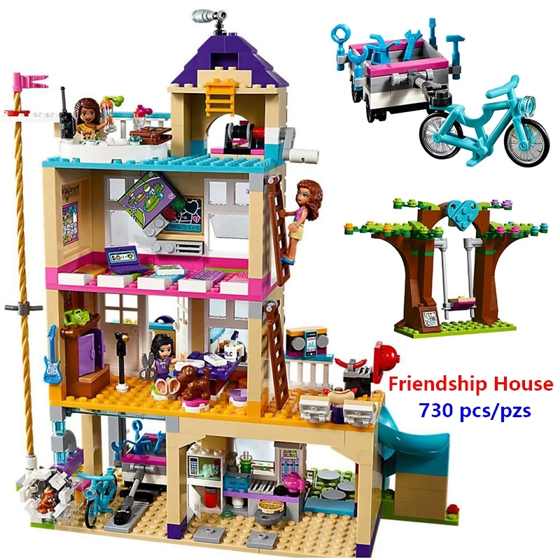 

New Legoinglys Friends Girls Series The Friendship House Set Building Blocks Bricks Kids Gifts Compatible With Legoinglys 41340