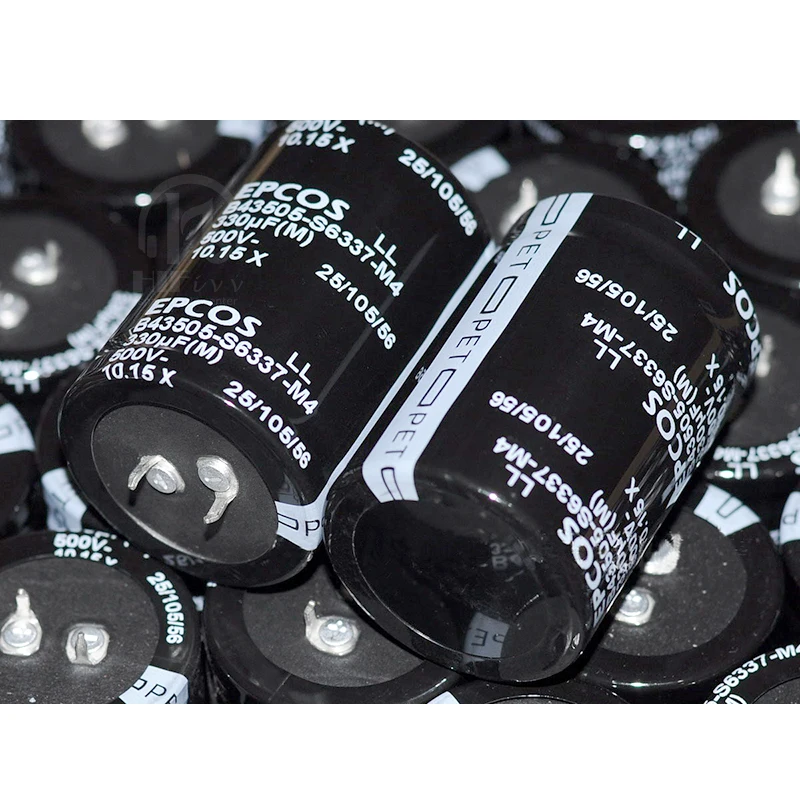 Tubo de Alta Fidelidade Amplificador Capacitor Axial Alta Tensão Capacitor Eletrolítico Pcs 330uf 500v - Image 2