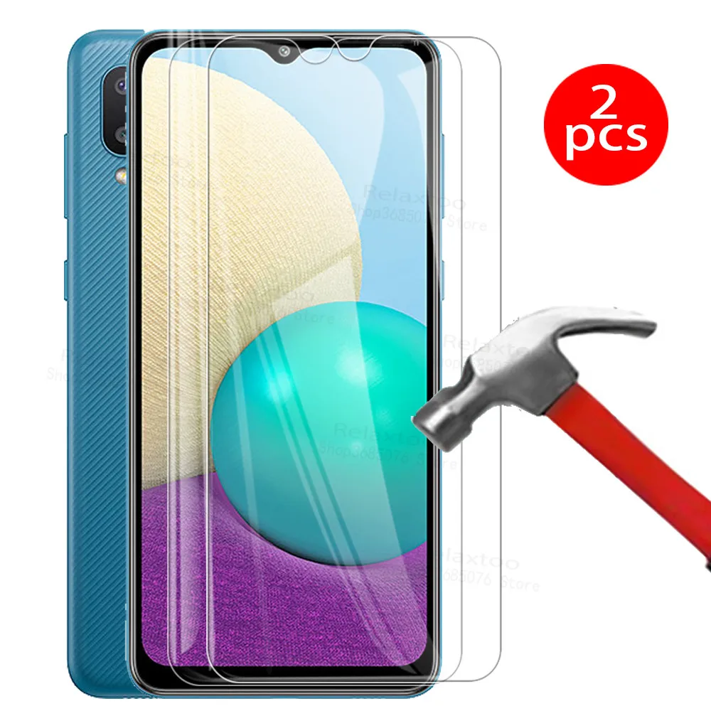 2pcs vidrio templado en a02 caso samsun de cristal para samsung galaxy A02 02 02a gafas samsunga02 2021 cubierta del teléfono SM-A022F