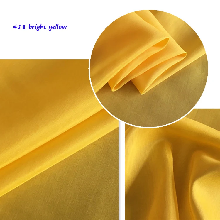 Luxurious Pure White Silk-Cotton Fabric for Dress Linings - Lightweight & Soft