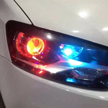 

Set Demon Eyes RGB Bulbs LED Light 2pcs Daytime Running Light Control Headlight