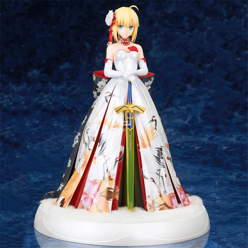 1" Аниме сексуальные фигурки Fate/Stay Night Kimono Saber Arutoria Pendoragon ПВХ фигурка Коллекционная модель игрушечная коробка 26 см V158