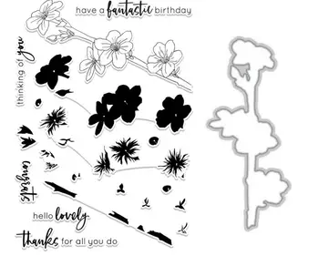 

flower Clear Silicone Stamp / seal for DIY Scrapbooking / Album Decorative Clear Stamp Sheets A293