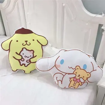

Candice guo! cute plush toy lovely melody Cinnamoroll pom pom purin hug bear print cushion soft pillow birthday Christmas gift