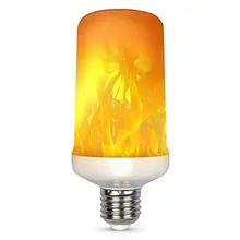 7 Вт гравитационная Индукционная лампа 108 бусин имитация пламени лампа Светодиодная лампа поддельное пламя фонарь светильник