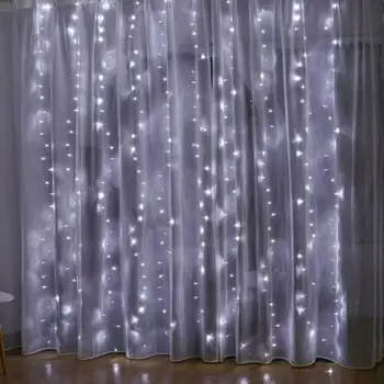 

200 LED Window Curtain String Light for Christmas Wedding Party Home Decorations