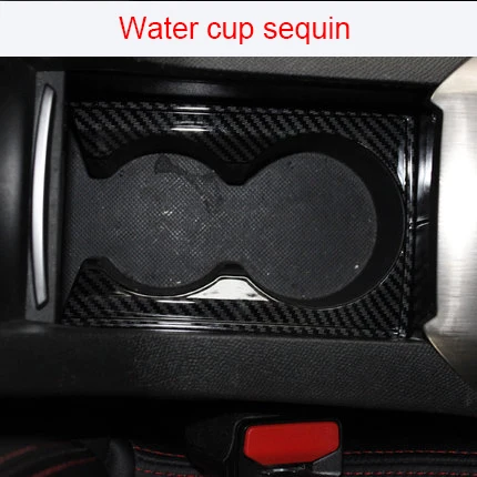 water cup holder Для peugeot 408 углеродное волокно стакана воды блесток 1 шт - Цвет: water cup holder