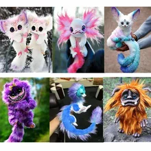2022 Legendary Elf Creature Plush Toys Kawaii Elf Creatures Cheshire Cat Baby Girl Salamander Axolotl Plush Doll Toys Child Gift