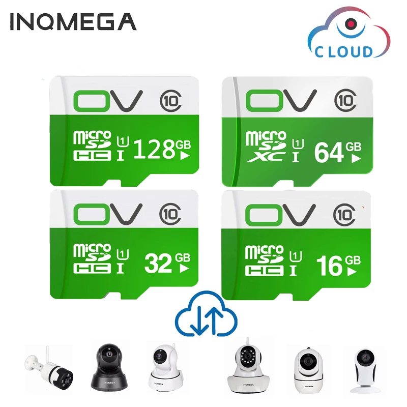 INQMEGA sd-карта для Amazon Cloud Storage Wifi Cam домашняя охранная ip-камера наблюдения 16 ГБ 32 ГБ 64 ГБ 128 ГБ