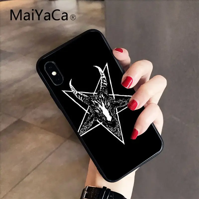 MaiYaCa дьявол, сатана высокое качество чехол для iPhone X XS MAX, 6, 6 S, 7, 7 plus, 8, 8 Plus, 5 5S XR 10 Чехол