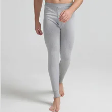 Мужское термобелье Модные мужские утеплённые длинные кальсоны свободные мужское термобелье плюс размер теплые мужские Леггинсы Брюки