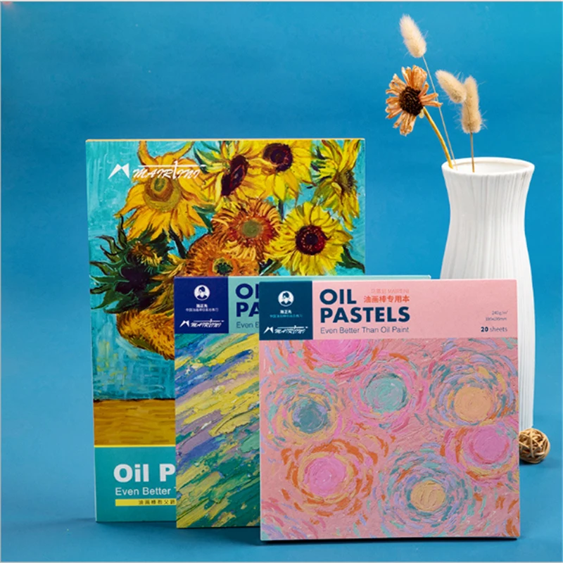 

Professional Oil Pastels Painting Paper Color Chalk Crayon Drawing Paper A4 Sketch Book Marker Pen Pad Painting Art Supplies