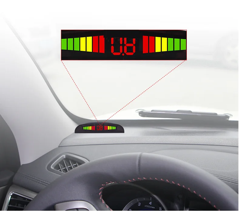 OBD digital front 4 parkplatz sensor system led-anzeige w + OBD stecker Ausgelöst automatisch geschwindigkeit niedriger als 20 km/h original OBD digital front 4 parkplatz sensor system led-anzeige w + OBD stecker Ausgelöst automatisch geschwindigkeit niedriger als 20 km/h original