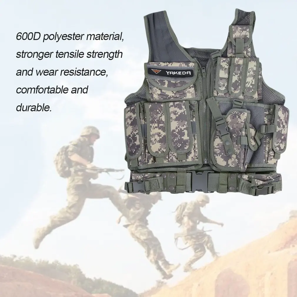 Men's Military Tactical Vest Military Molle Combat Assault Plate Carrier Vest CS Outdoor Clothing Hunting Vest