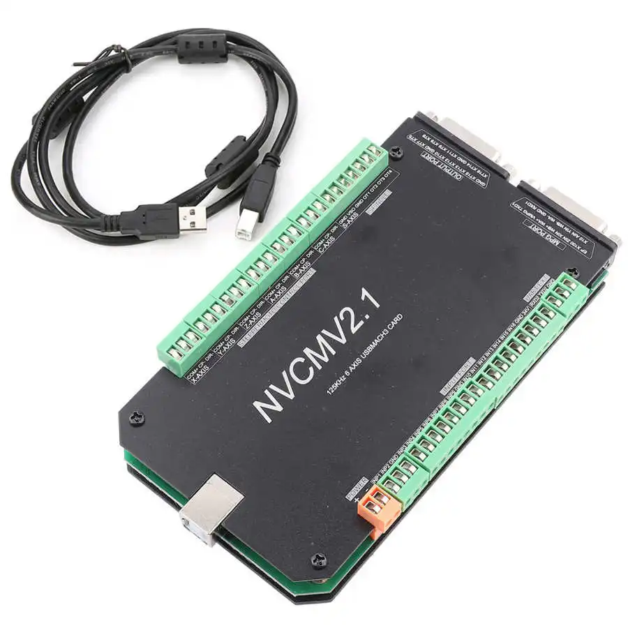 NVCM 6 Axis CNC контроллер MACH3 USB Интерфейс печатная плата для шагового