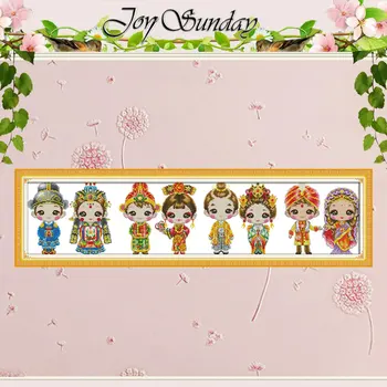 

World cloth Patterns Counted Cross Stitch 11CT 14CT Cross Stitch Set Wholesale Cartoon Cross-stitch Kit Embroidery Needlework