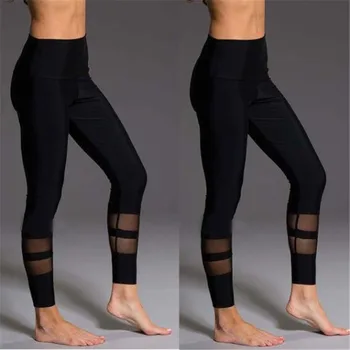 

Mesh Patchwork Leggings Fitness Leggings For Women Jogging Elastic Slim Pants Leggins Mujer Sporting Workout Leggins