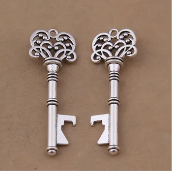 

Classic Creative Wedding Favors Party Gifts Antique Bronze Skeleton Key Beer Bottle Opener 80pcs/lot