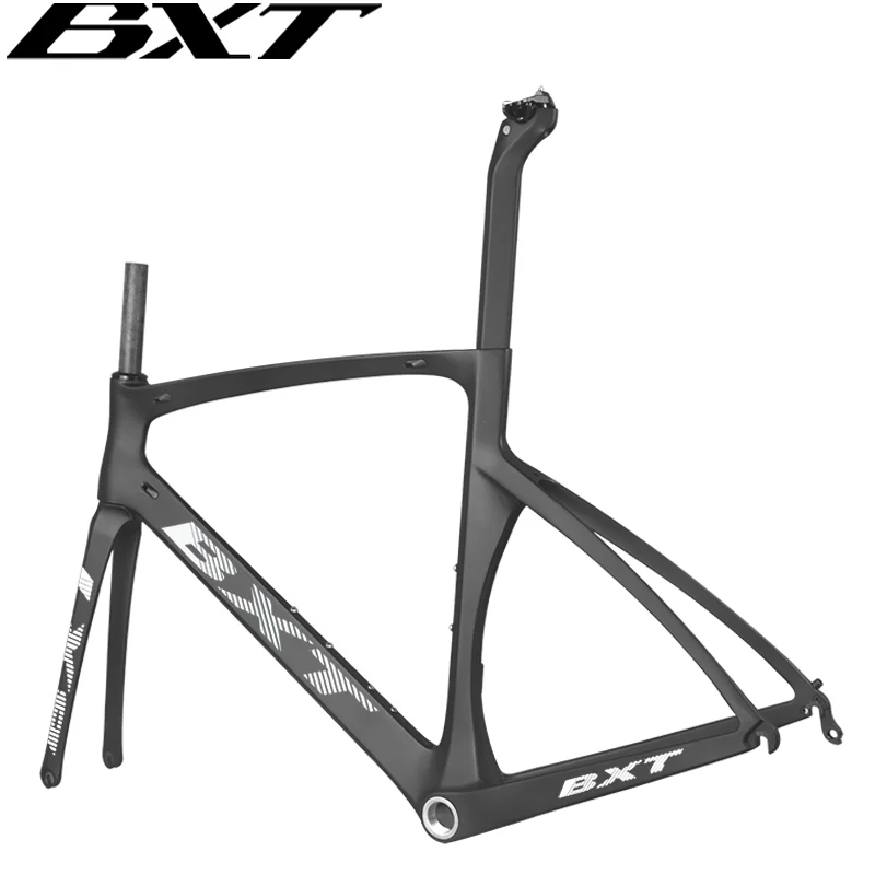 Bicycle Parts Bicycle Frame BXT-Ultralight Carbon Road Bike Frame 700C X 25C Full Carbon Road Bicycle Frameset Fork Seatpost