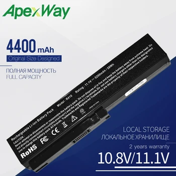 Apexway 노트북 배터리, LG R480 R490 R500 R510 R560 R570 R580 R590 R410 E210 E310 E300 EB300 SQU-804 SQU-805 SQU-807, 4400 mAh