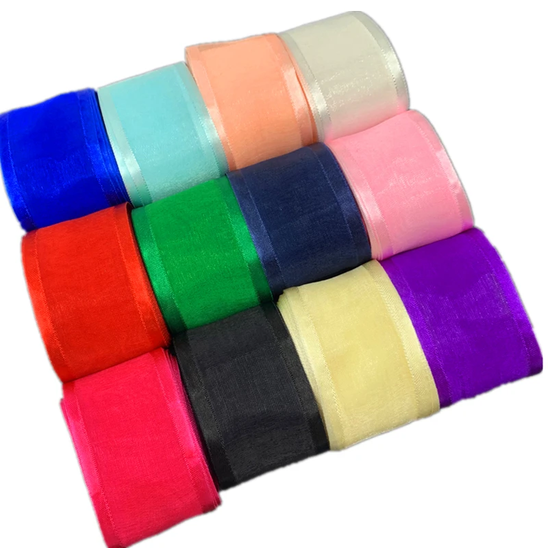 Satin Edge Ribbon Organza Ribbon 5yards 20mm 25mm 38mm For Bow Wedding Christmas Decoration Handmade DIY Wrapping Crafts ribbon decoration satin ribbons ribbon supplies christmas ribbon organza ribbon wrapping ribbon satin ribbon sewing ribbon