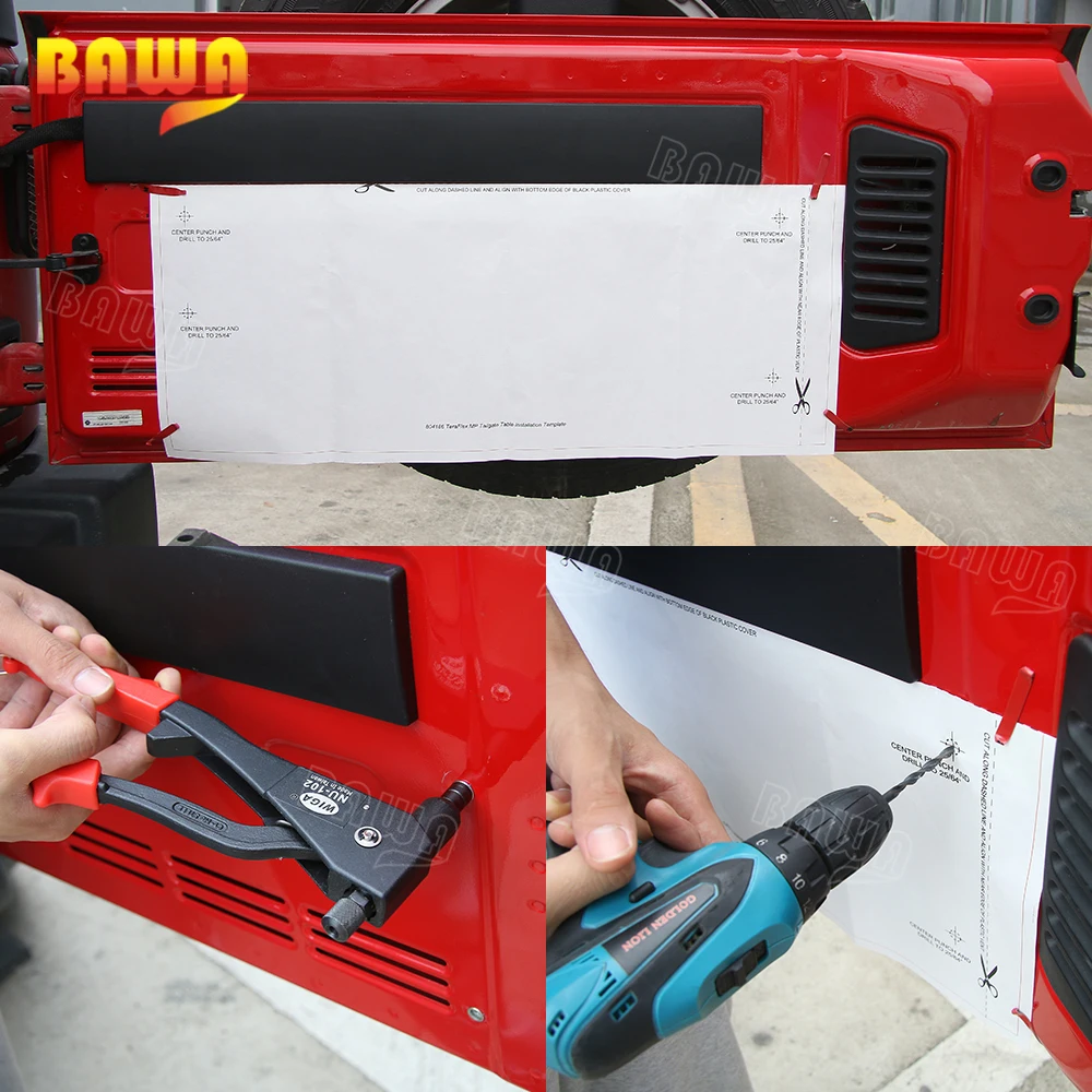 Вешалка BAWA Matel для задней двери Jeep Wrangler JK 2007 2017 аксессуары Многофункциональный