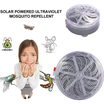 

Circular Durable Convenient Economic Mosquito Kill Zapper Solar UV Mosquito Light Insect Trap Hanging Flies Pest Outdoor Killer