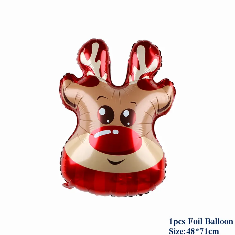 5 шт. мультфильм Санта Клаус Снеговик фольги Воздушные шары украшения для рождественской вечеринки вечерние воздушные шары с гелием воздушные шарики, детские игрушки - Цвет: Шоколад