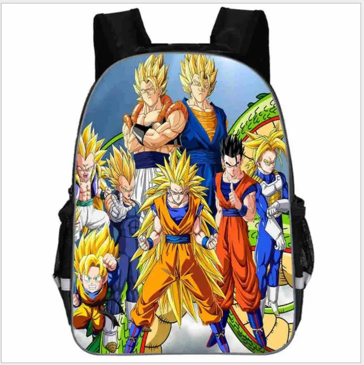 Рюкзак с драконом и шариком, ультра-Instinct Goku Z Vegeta, супер Saiyain, повседневные школьные сумки для маленьких мальчиков и девочек, подростков, Mochilas Bolsa - Цвет: as pictures