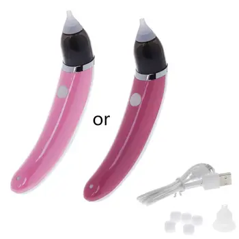 

Baby Nose Nasal Cleaner Mucus Snot Electric Silicone Head Vacuum Safe Newborn Kids Nursing Aspirator Oral Snot Sucker