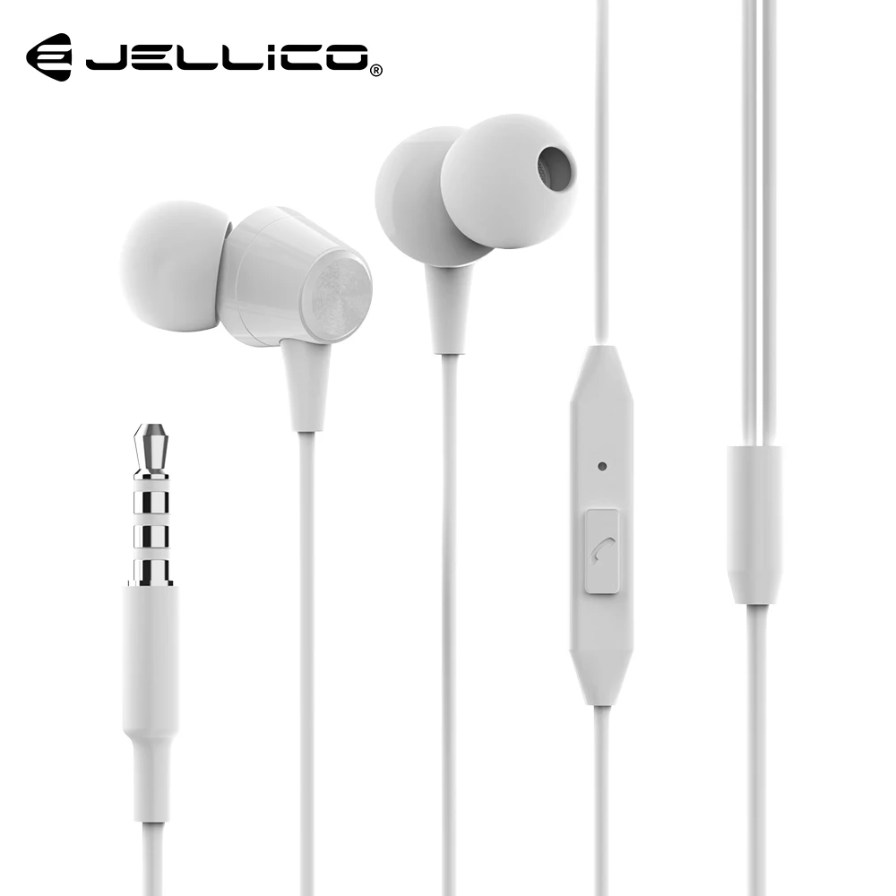 Jellico X4A Бас Звук наушники в ухо спортивные наушники с микрофоном для iPhone samsung Xiaomi гарнитура fone de ouvido auriculares MP3 - Цвет: White