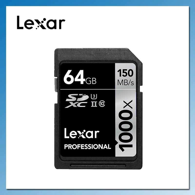 

Lexar 1000X SD Memory Card 32GB 64GB 128GB 256GB 150MB/s Class10 UHS-II U3 SD Card SDHC SDXC Carte SD cartao de memoria