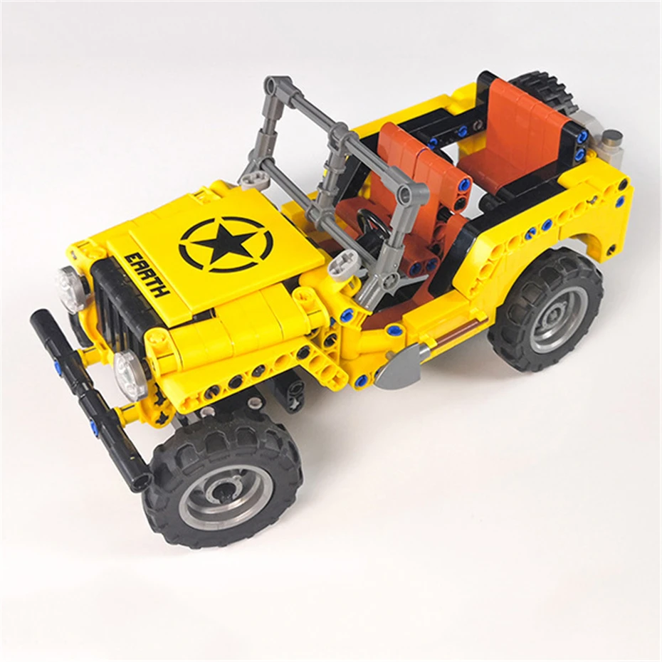 New XingBao 07006 TECHNIC Car Series The Convertible Jeep Sets Building Blocks Off-Road Car Bricks Compatible Legoings Juguetes