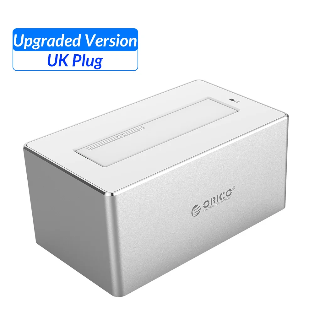 ORICO HDD Case 2,5 3," HDD док-станция SATA для USB 3,0 HDD вспомогательное устройство UASP алюминиевый корпус жесткого диска инструмент SSD - Цвет: UK Plug New