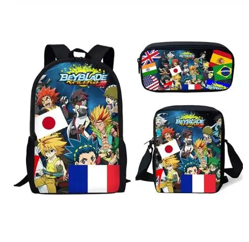 as picture Модные школьные сумки аниме Beyblade Burst Evolution школьный рюкзак для подростков девочек мальчиков ноутбук рюкзаки - Цвет: as picture