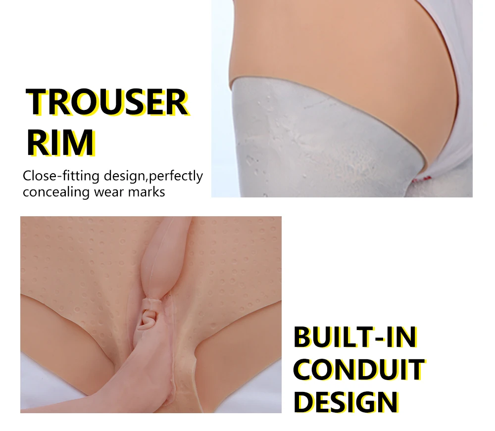 High End Realistic Silicone Penetrable Fake Vagina Panties Underwear 7th Generation No Oil No Fade Crossdresser Sissy crossdressing (9)