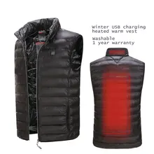 5 в жилет с электроподогревом USB умный нагревательный костюм зимний моющийся теплый нагретый жилет одежда Япония углеродного волокна безопасности отопления