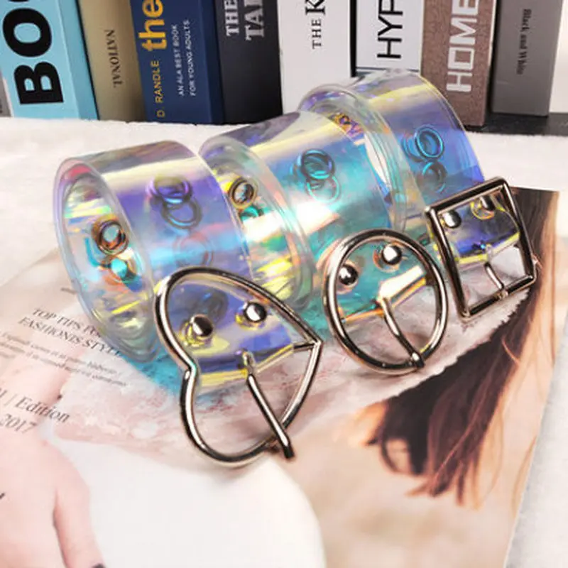 Женский поясной ремень лазерная металлическая пряжка повседневная декоративная