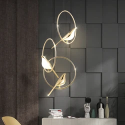 Éclairage mural LED avec oiseau, Luminaire décoratif d'intérieur, idéal pour une table de chevet, une chambre à coucher ou un bureau de lecture 
