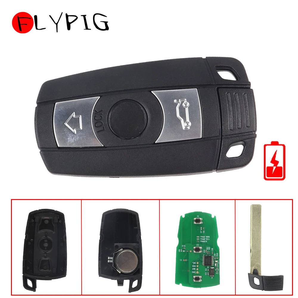 3 Buttons Remote Smart Key 315mhz For Bmw E90 E92 E60 E87 E70 E71 E61 1 ...