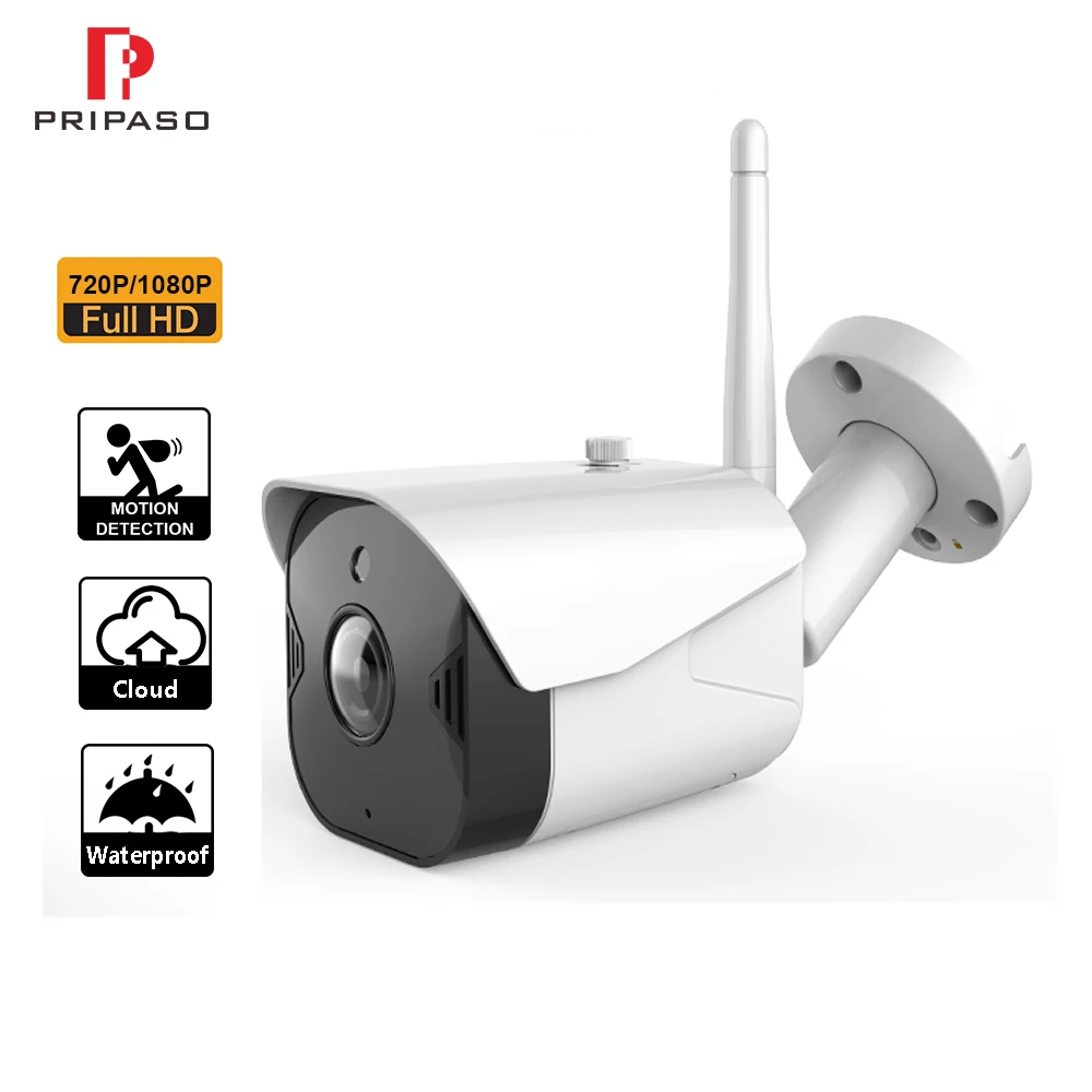 HD 1080P Wifi Bullet Camera Cloud Storage Intelligent Camera Security Outdoor Waterproof
