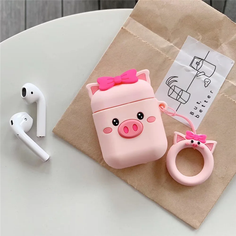 Charging Earphone Case For Air Pods Charging Protective Box Cute Minnie Duck Dog Paw Bags For Apple AirPods 1 2 Headphone Cover - Цвет: GJ0740