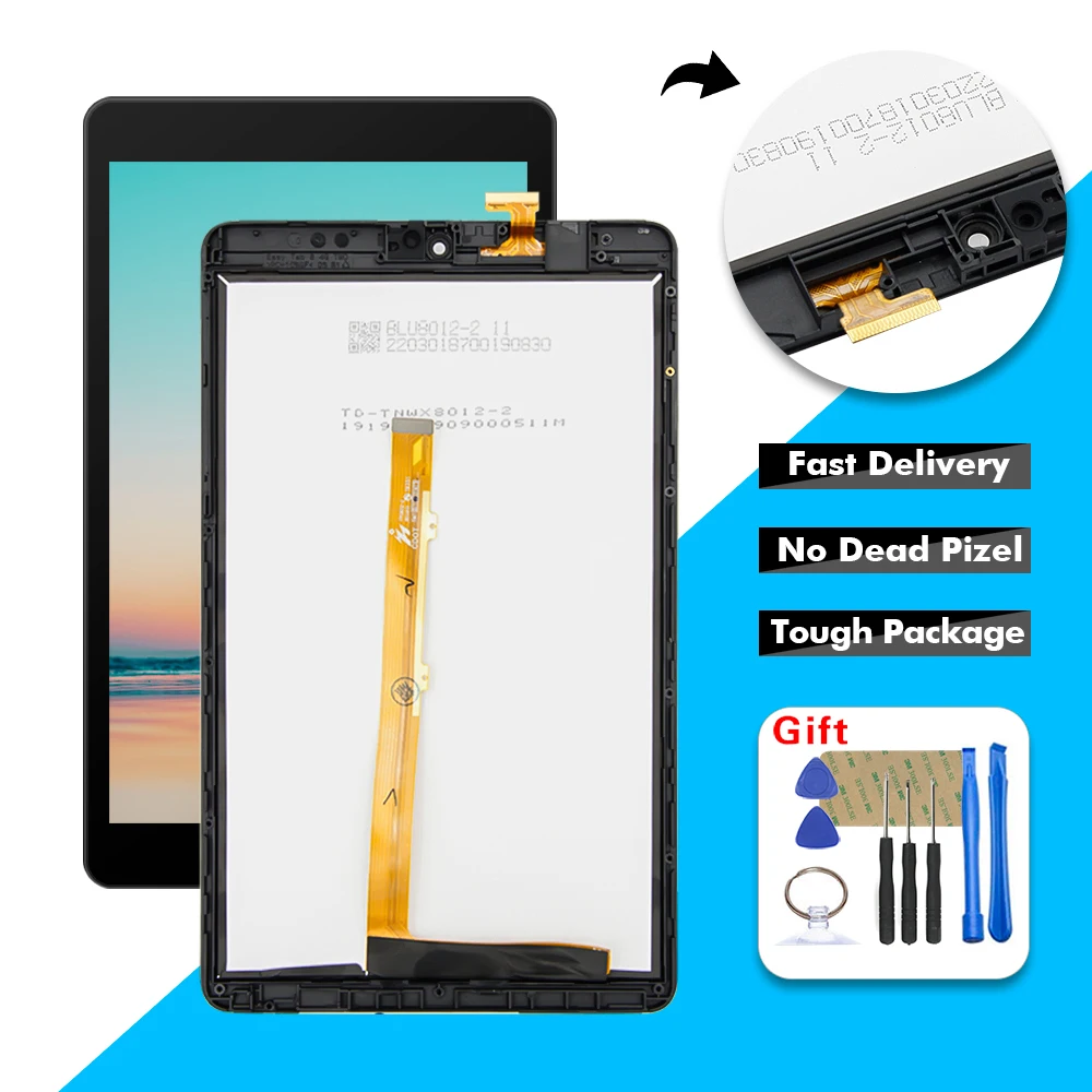 Для Lenovo Alcatel Работает с любым оператором Joy Tab 8 &quotпланшет 2019 9029W ЖК-дисплей