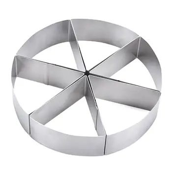 

6 Points Triangular Mold Round Mousse ring Stainless Steel Cookie Mold Pastry Slicers Baking Tools 40DC17
