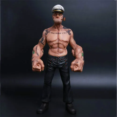 1" Popeye 1/6 фигурка моряка смолы статуя Реалистичная татуировка тело Ver. на