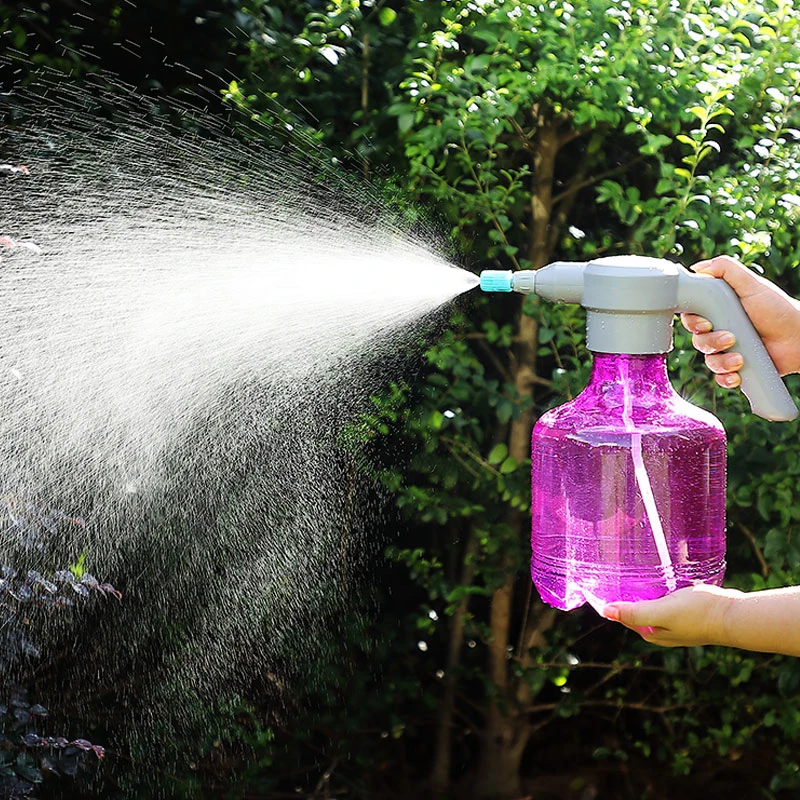 Atomization/Water Column Mode Color : Blue Rotatable Nozzle Watering Cans Indoor and Outdoor Electric Sprayer 3L/0.8 Gallon Household Green Plant Watering Gardening Spray Bottle