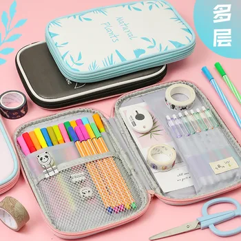 

Pencil Case Multi-function Large Capacity Pen Box Student Gift Storage Bag Cute carttoon For School Stationery