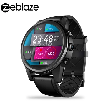 

Zeblaze THOR 4 PRO SmartWatch 1.6 inch Crystal Display GPS Quad Core 1GB+16GB 600mAh Hybrid Leather Strap Smart Watch Men 4G