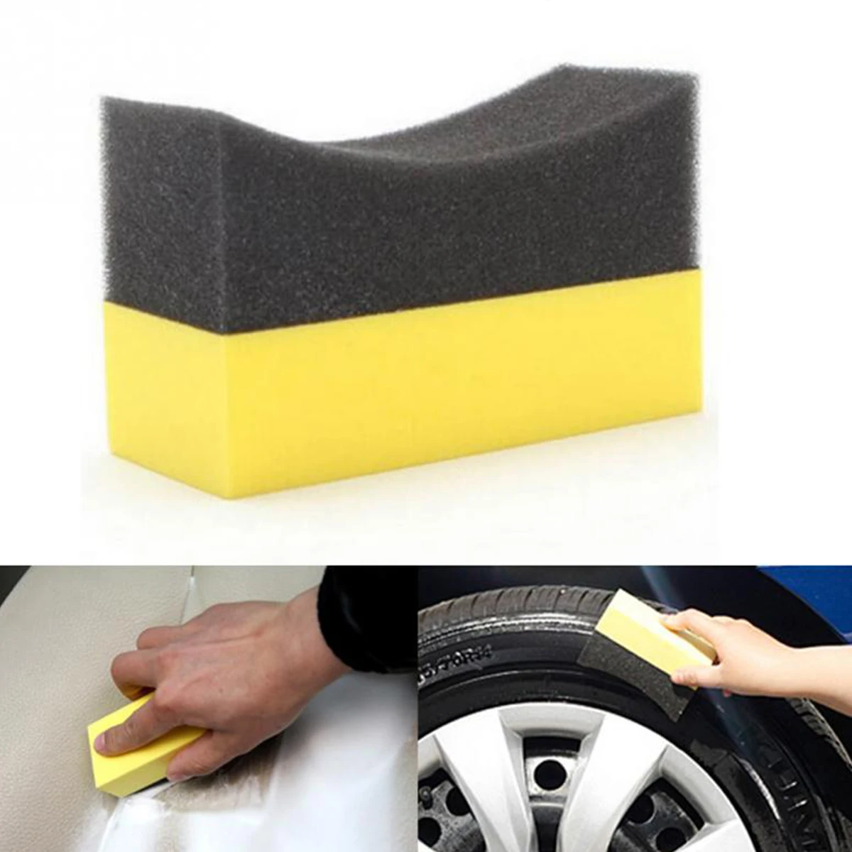 

U-Shaped Car Washing Sponge Auto Car Tire Brush Scrubber Sponges Large Clean Washing Pad Duster Cleaning Tool For Cleaning Car